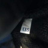 Moncler Striped Down Puffer Cardigan Jacket Black/White Size Extra Extra Small