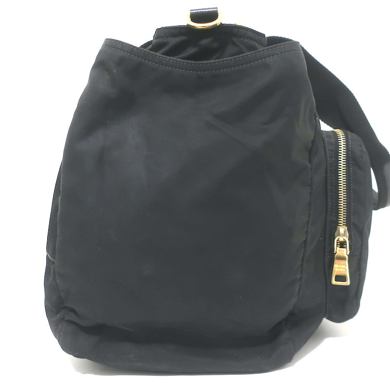Prada Tessuto Nylon Diaper Bag Black