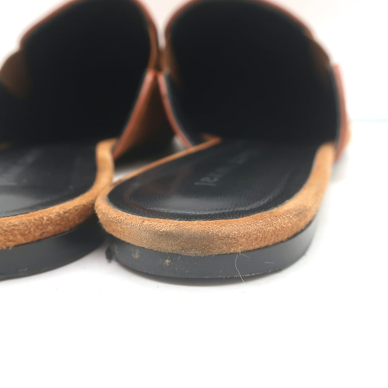 Jenni Kayne Suede Mules Brown Size 40