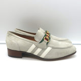 Gucci x Adidas Horsebit Loafers Light Gray Suede Size 7 NEW / US 10