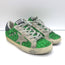 Golden Goose Superstar Glitter Sneakers Green Size 36