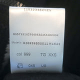 Moncler Striped Down Puffer Cardigan Jacket Black/White Size Extra Extra Small