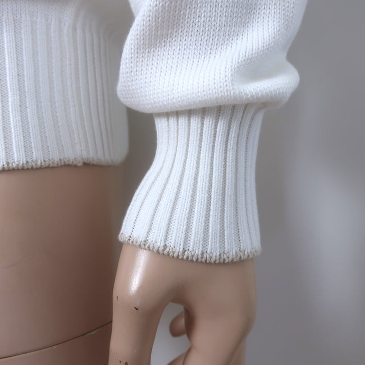 Brunello Cucinelli Crewneck Raglan Sweater White Cotton Size 52