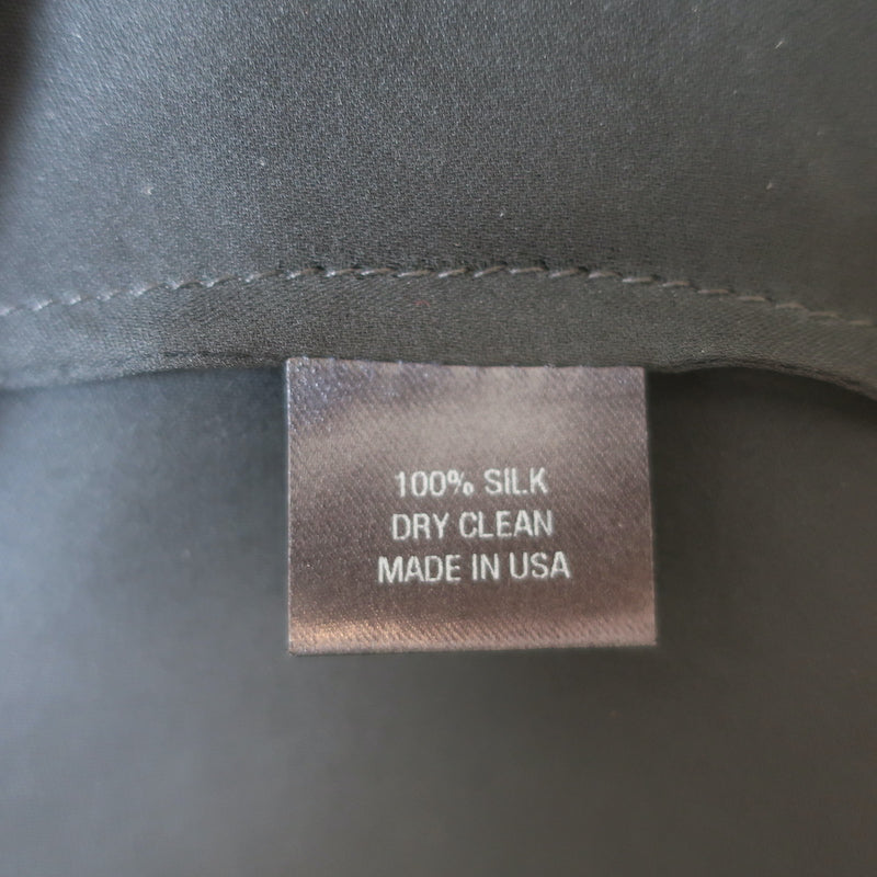 Nili Lotan Crisscross Halter Top Black Silk Size Extra Small Sleeveless Blouse