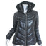 MDC Shiny Ski Jacket Black Size 40 Hooded Puffer