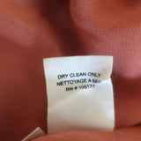 Ulla Johnson Akira Midi Dress Coral Metallic Printed Chiffon Size 8