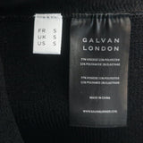 Galvan London NYX Bralette Top Black Stretch Ribbed Knit Size Small NEW