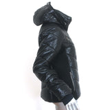 MDC Shiny Ski Jacket Black Size 40 Hooded Puffer