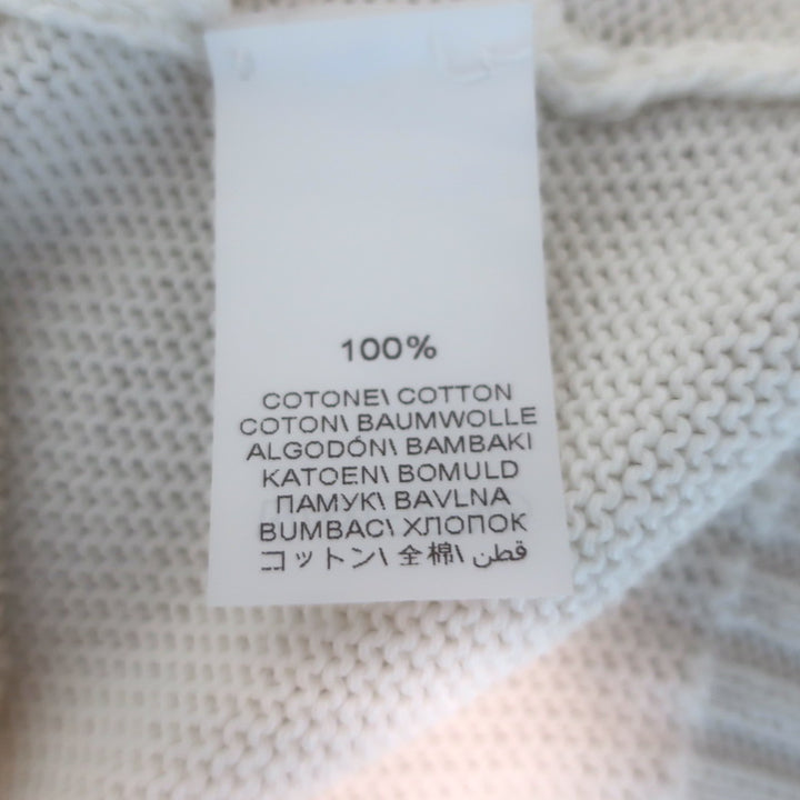 Brunello Cucinelli Crewneck Raglan Sweater White Cotton Size 52