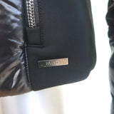 MDC Shiny Ski Jacket Black Size 40 Hooded Puffer