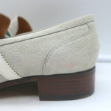 Gucci x Adidas Horsebit Loafers Light Gray Suede Size 7 NEW / US 10