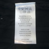 Minnie Rose Faux Pearl-Button Cable Knit Cardigan Black Cotton-Blend Size Small