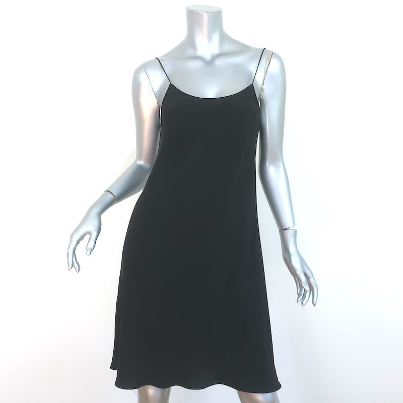 Helmut Lang Short Slip Dress Black Washed Cupro Size Small NEW Celebrity Owned Helmut Lang Short Slip Dress Black Washed Cupro Size Small NEW Celebrity Owned