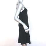Helmut Lang Short Slip Dress Black Washed Cupro Size Small NEW