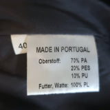 MDC Shiny Ski Jacket Black Size 40 Hooded Puffer