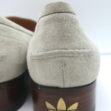 Gucci x Adidas Horsebit Loafers Light Gray Suede Size 7 NEW / US 10