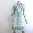 Roberto Cavalli Sleeveless Flounce Dress Light Green Chiffon-Trim Jersey Size 44