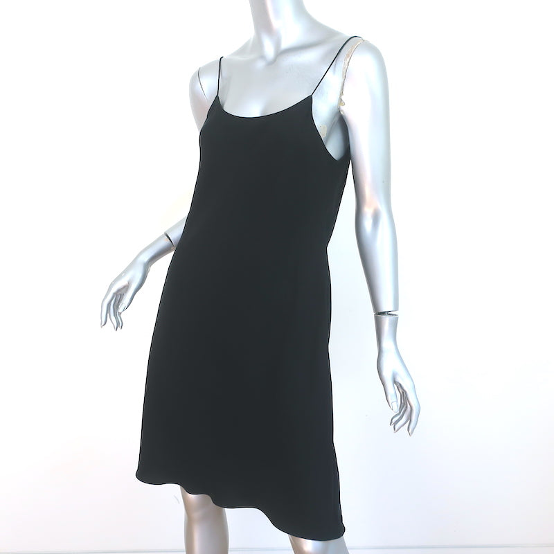 Helmut Lang Short Slip Dress Black Washed Cupro Size Small NEW Celebrity Owned Helmut Lang Short Slip Dress Black Washed Cupro Size Small NEW Celebrity Owned