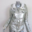 Jet Set Hooded Down Puffer Jacket Silver Size 1