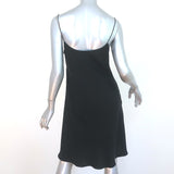 Helmut Lang Short Slip Dress Black Washed Cupro Size Small NEW