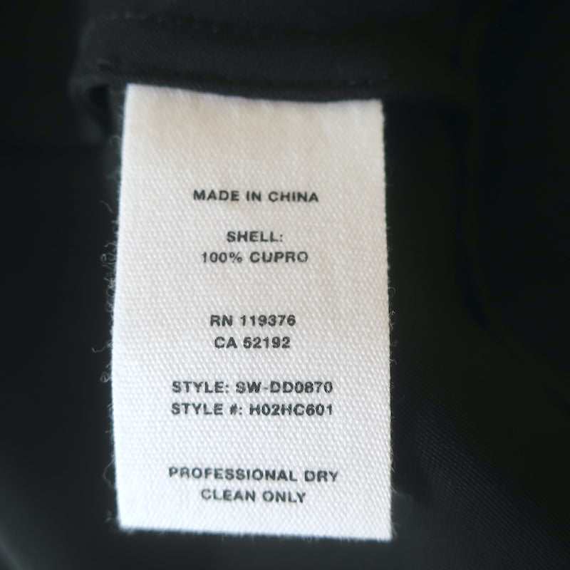 Helmut Lang Short Slip Dress Black Washed Cupro Size Small NEW