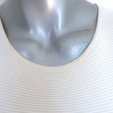 Ralph Lauren Black Label Sleeveless Sheath Dress Cream Ribbed Knit Size Medium