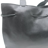 Vintage Gucci Drawstring Tote Black Leather Small Shoulder Bag