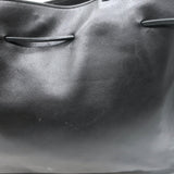 Vintage Gucci Drawstring Tote Black Leather Small Shoulder Bag