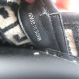 Balmain Alex Platform Espadrilles Black PB Labyrinth Monogram Canvas Size 42 NEW