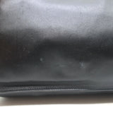 Vintage Gucci Drawstring Tote Black Leather Small Shoulder Bag
