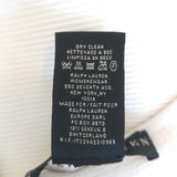 Ralph Lauren Black Label Sleeveless Sheath Dress Cream Ribbed Knit Size Medium