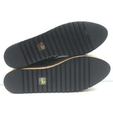 Balmain Alex Platform Espadrilles Black PB Labyrinth Monogram Canvas Size 42 NEW