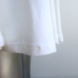 Ralph Lauren Black Label Tank Dress White Mesh-Inset Cotton Jersey Size Small