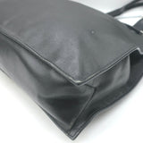 Vintage Gucci Drawstring Tote Black Leather Small Shoulder Bag