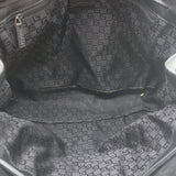 Vintage Gucci Drawstring Tote Black Leather Small Shoulder Bag