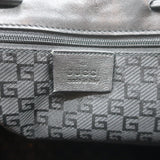 Vintage Gucci Drawstring Tote Black Leather Small Shoulder Bag