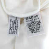 Ralph Lauren Black Label Tank Dress White Mesh-Inset Cotton Jersey Size Small