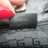 Vintage Gucci Drawstring Tote Black Leather Small Shoulder Bag