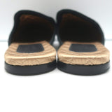 Gucci Lawrence Crystal Snake-Embroidered Slipper Mules Black Velvet Size 8