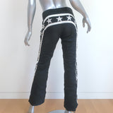Jet Set Starred Belted Ski Pants Black Size 1