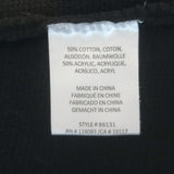 Minnie Rose Knit Boyfriend Blazer Black Cotton-Blend Size Extra Small