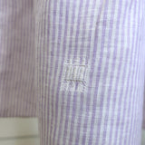 Hill House Home The Ellie Nap Dress Lilac Striped Linen Size Extra Small