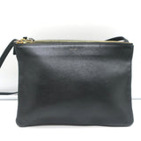 Celine Large Trio Crossbody Bag Black Leather
