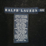 Ralph Lauren Blue Label Coyote Fur-Collar Parka Black Size Medium Zip-Up Jacket