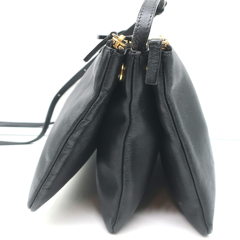 Celine Black Large Trio Crossbody Bag – Jadore Couture