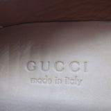 Gucci Kaveh GG Supreme Tassel Loafers Beige Canvas & Black Leather Size 7.5/ US 10.5 NEW