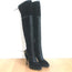 Christian Dior Intrigante Over the Knee Boots Black Suede & Leather Size 39