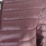 Polo Ralph Lauren Full-Zip Down Puffer Jacket Wine Size Small