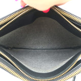 Celine Large Trio Crossbody Bag Black Leather
