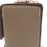 Hermes Cinhetic Boxy Top Handle Bag Etoupe Epsom Leather Chain Strap Crossbody